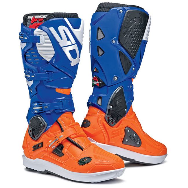 Cizme Sidi Crossfire 3 SRS Orange Fluo Blue