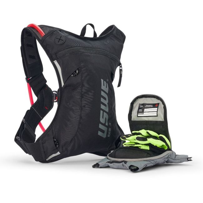 Rucsac apa USWE Raw 3 Carbon Black
