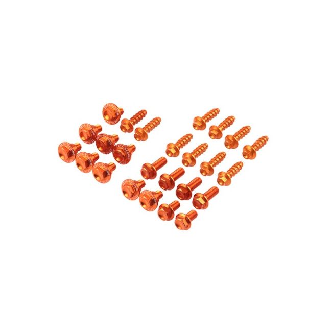 Kit suruburi anodizate Zeta Orange