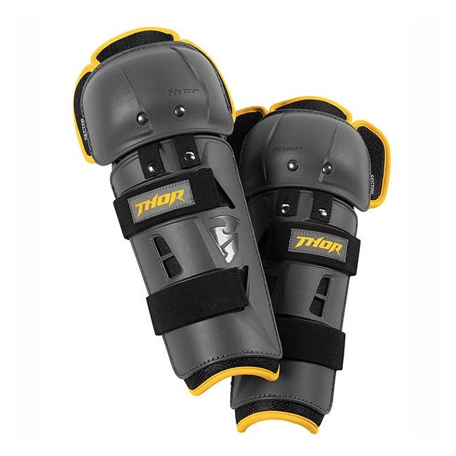 Genunchiere copii THOR Sector GP Charcoal Yellow