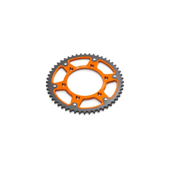 Pinion otel-aluminiu portocaliu KTM 49 dinti