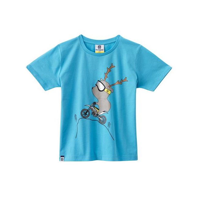 Tricou Husqvarna copii Moose Blue